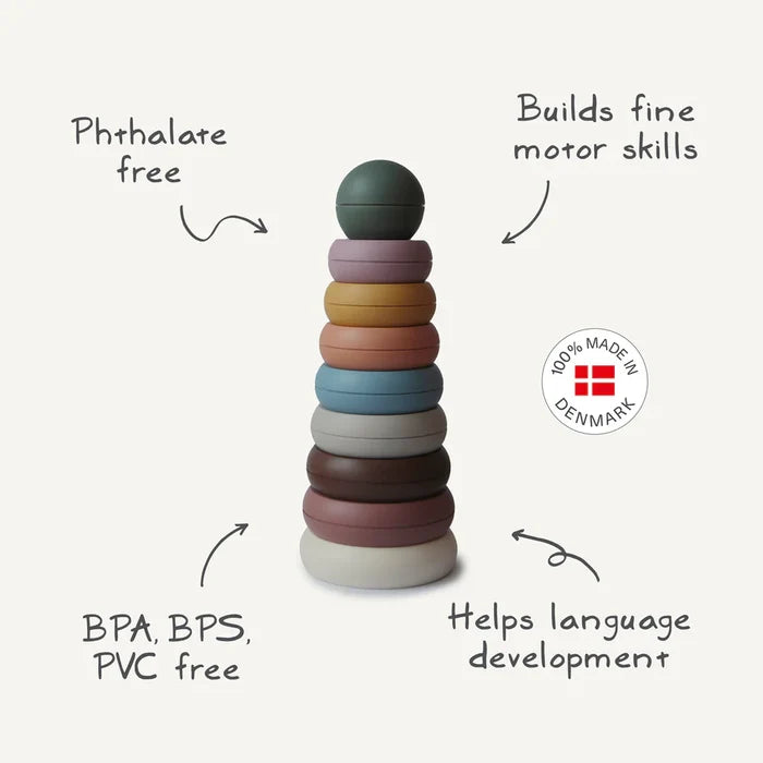 Mushie Stacking Rings Toy