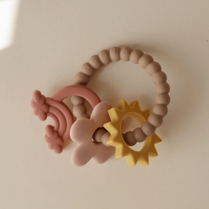 Mushie Teething Ring - Nature