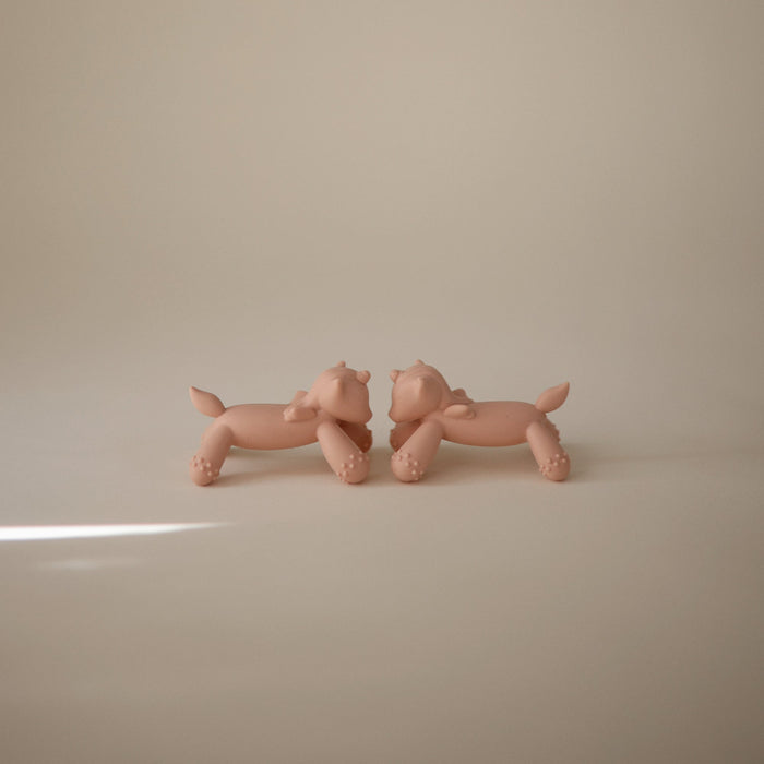 Mushie Unicorn Figurine Teether - Blush
