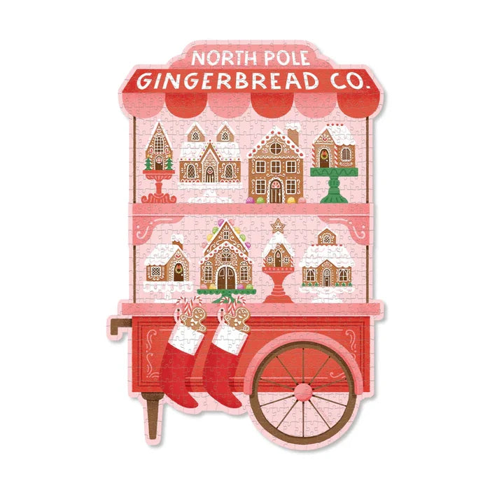 My Minds Eye North Pole Gingerbread Co Shaped Christmas Puzzle
