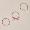 Noralee Baby Bow Headbands - Ivory / Rose / Raspberry