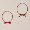 Noralee Baby Bow Headbands - Ruby - Pine