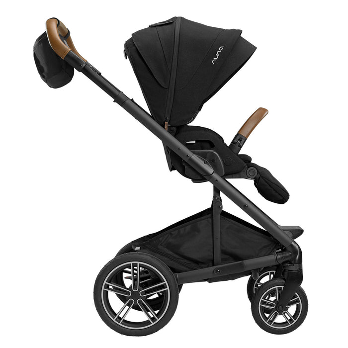 Nuna Sling Bag - Caviar attached to stroller
