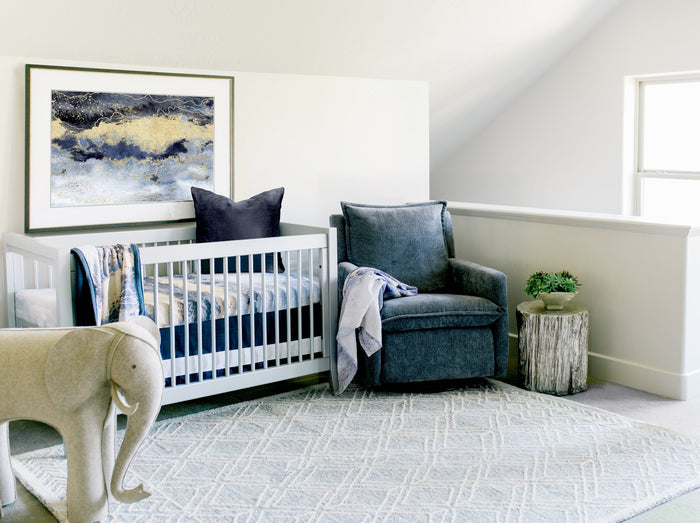Oilo Midnight Sky Crib Sheet