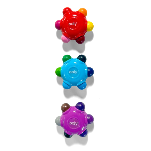 OOLY Color Burst Easy Grip Crayons