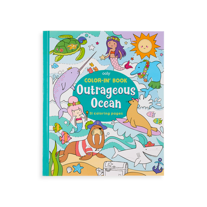 OOLY Color-in' Book - Outrageous Ocean