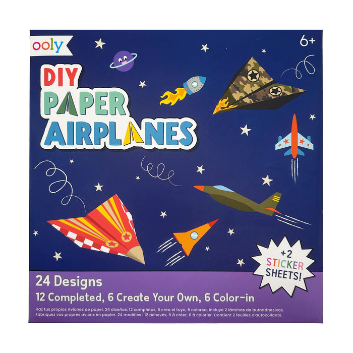 OOLY D.I.Y. Paper Air Planes Activity Kit - Set of 24