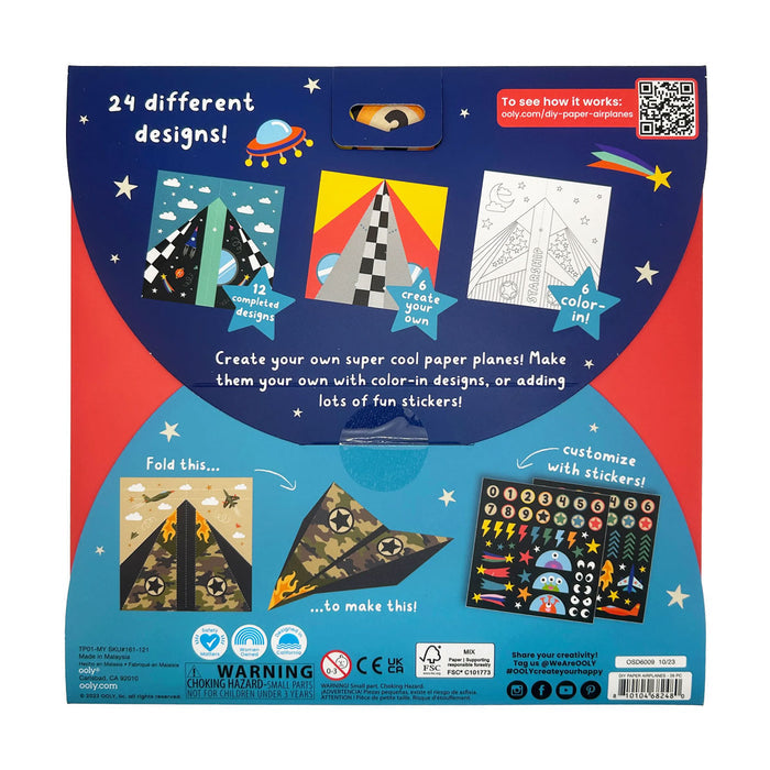 OOLY D.I.Y. Paper Air Planes Activity Kit - Set of 24