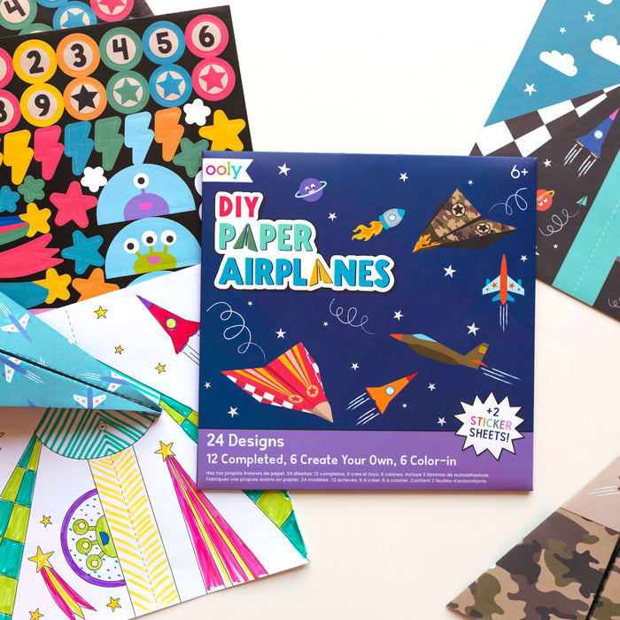 OOLY D.I.Y. Paper Air Planes Activity Kit - Set of 24