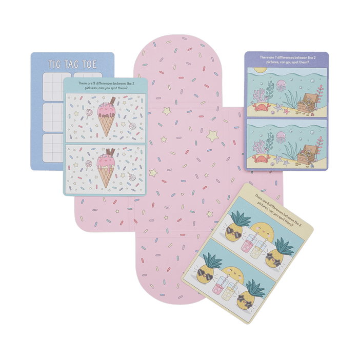 OOLY Paper Games - 24 Activity Cards - Spot the Difference