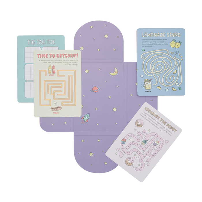 OOLY Paper Games - 24 Activity Cards - Mini Mazes