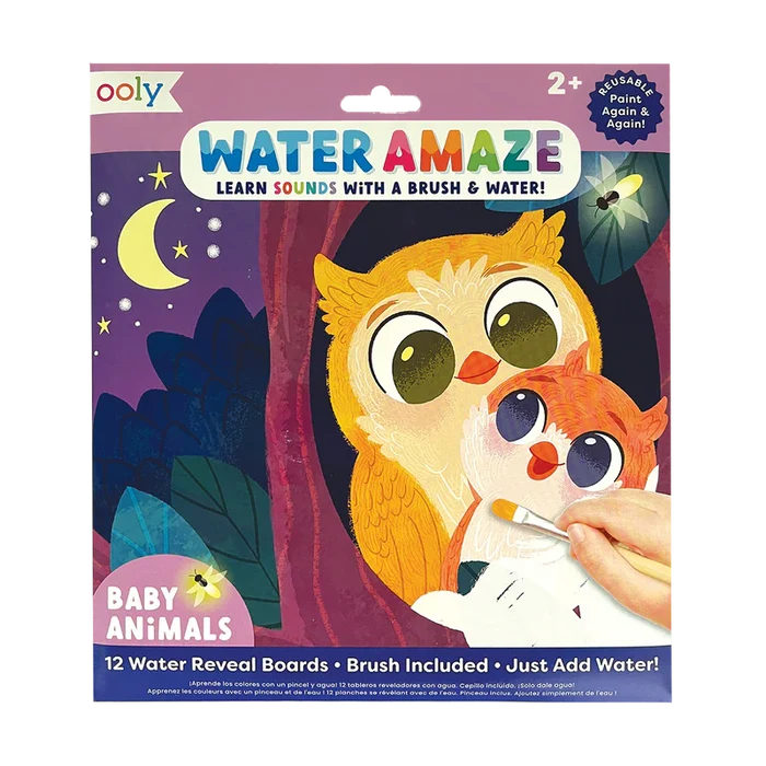 OOLY Water Amaze Water Reveal Boards - Baby Animals