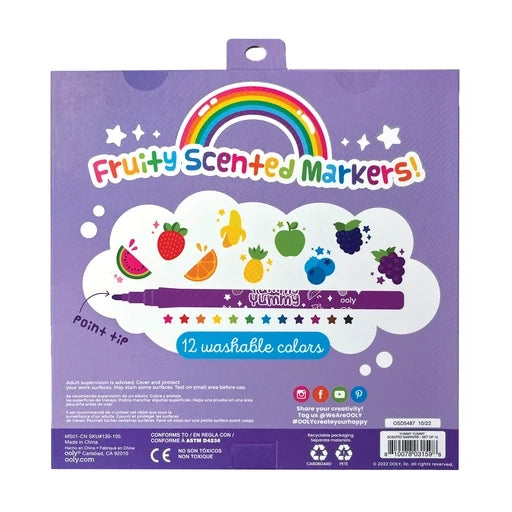 OOLY Yummy Yummy Fruit Scented Markers