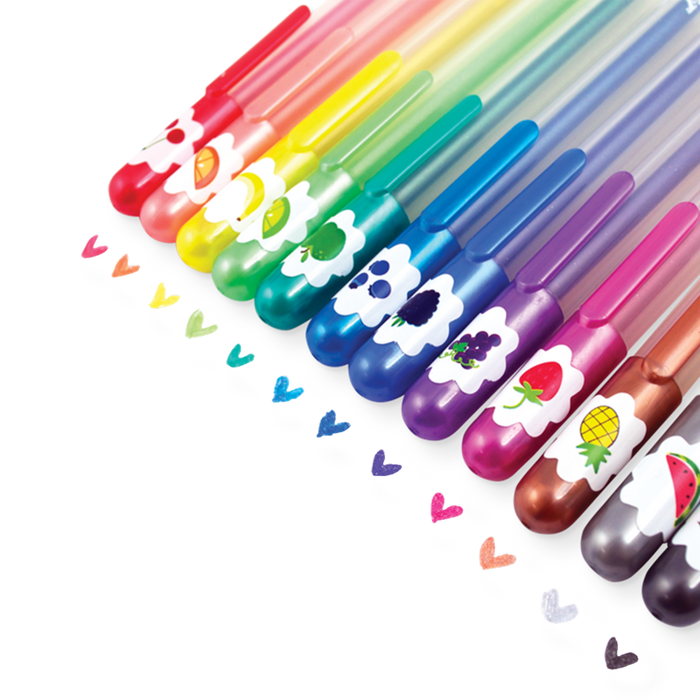 OOLY Yummy Yummy Scented Glitter Gel Pens - Set of 12