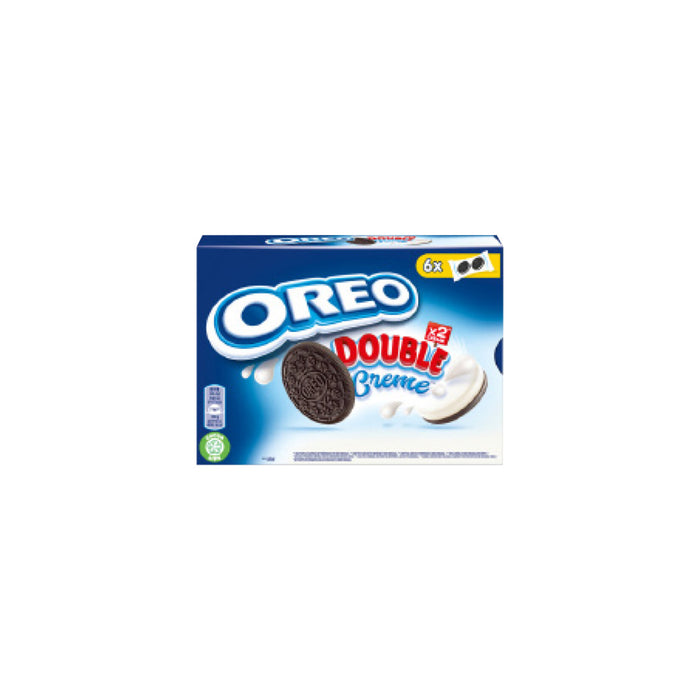 Oreo Double Vanilla Cream Chocolate Biscuit brings a rich, chocolatey crunch paired with a smooth do