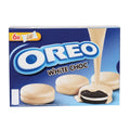 Oreo White Chocolate Covered Biscuit brings a delicious twist to the classic Oreo cookie.