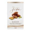 Discover the rich taste of Patiswiss Juva Pistachio Filled Milk Chocolate Dates, a premium Turkish treat that blends natural dates with creamy milk chocolate and a luscious pistachio cream filling.