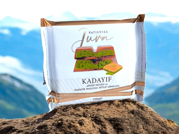 Patiswiss Juva Dubai Chocolate with Pistachio & Kadayif 3.5 oz (100 g)
