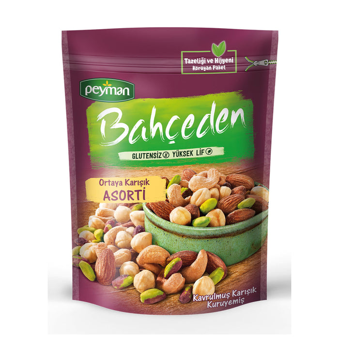 Enjoy the delicious combination of Türkiye’s finest roasted nuts with Bahçeden Ortaya Karışık Asorti