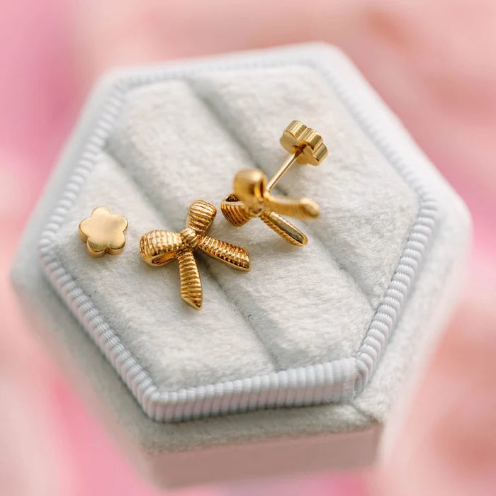 Pierced Co Classic Bow Stud