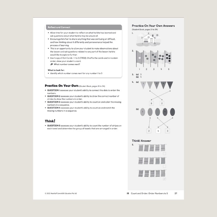 Sample page for Primary Mathematics 2022 edition