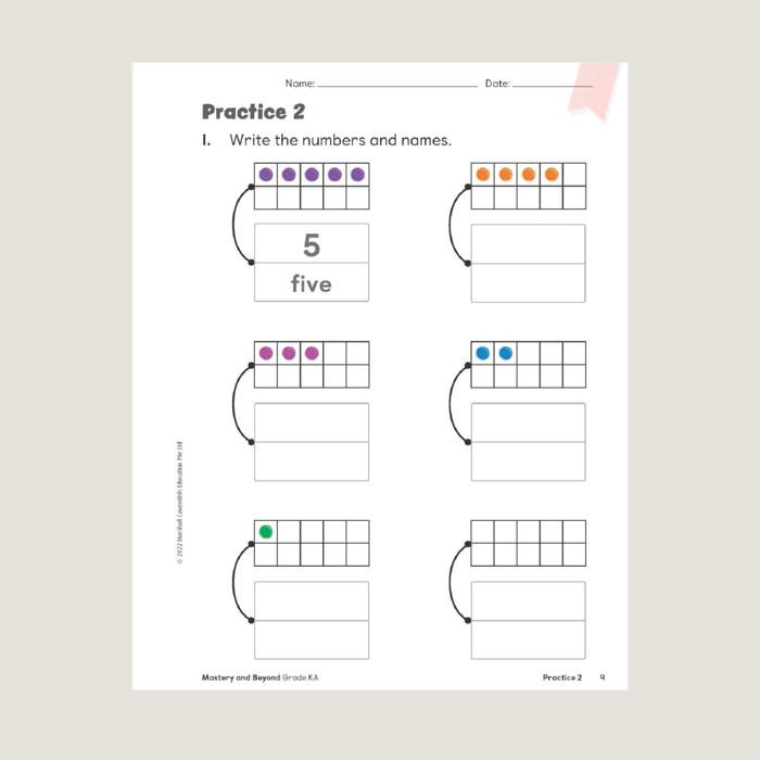 Sample page for Primary Mathematics 2022 edition