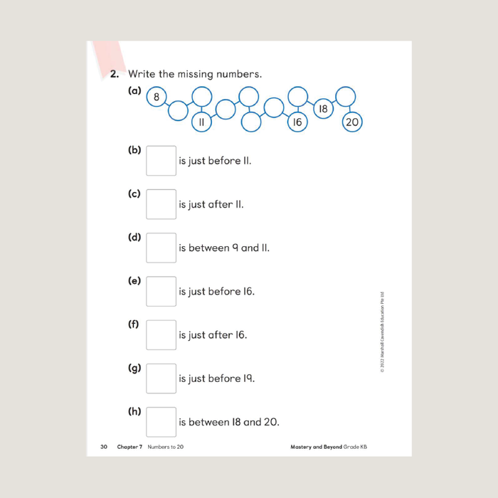 Sample page for Primary Mathematics 2022 edition