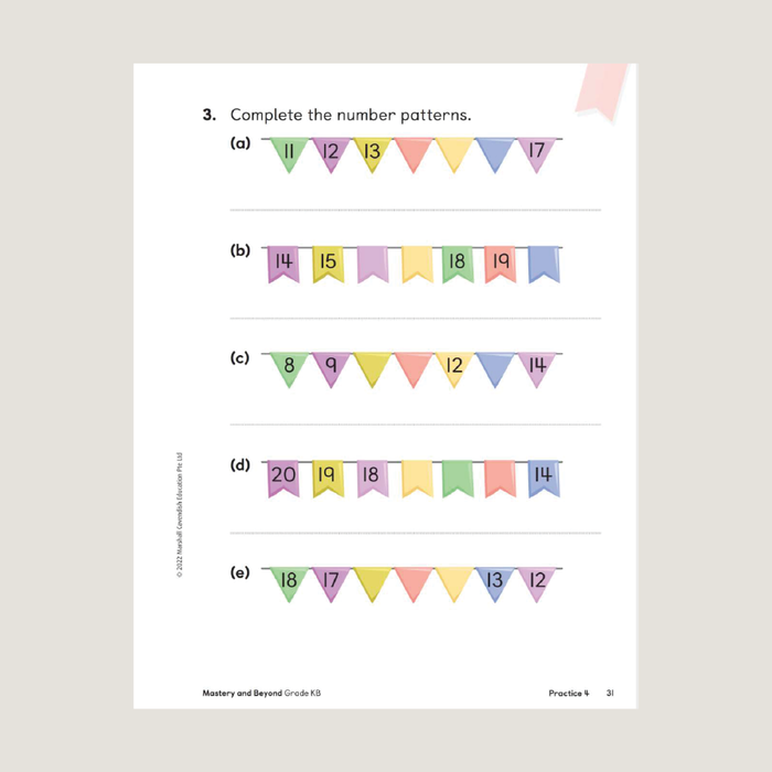 Sample page for Primary Mathematics 2022 edition