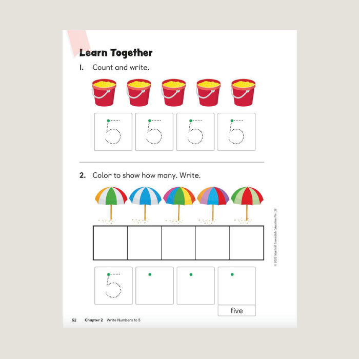Sample page for Primary Mathematics 2022 edition