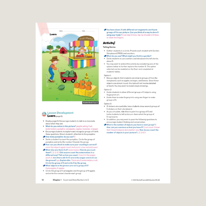 Sample page for Primary Mathematics 2022 edition