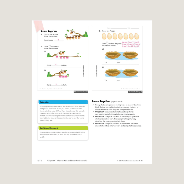 Sample page for Primary Mathematics 2022 edition