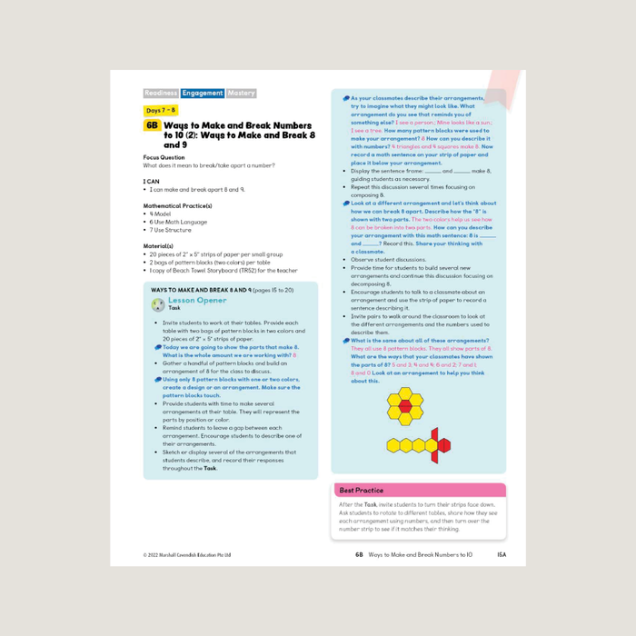 Sample page for Primary Mathematics 2022 edition