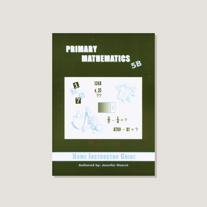 Cover of the 'Primary Mathematics U.S. Home Instructor's Guide 5B