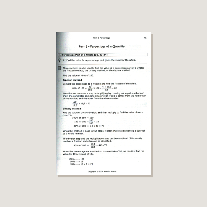 Primary Mathematics U.S. Edition Home Instructor's Guide 5B