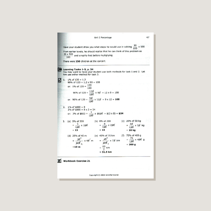 Primary Mathematics U.S. Edition Home Instructor's Guide 5B