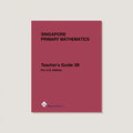 Singapore Primary Mathematics U.S. Edition Teacher's Guide 3B featuring a red background and black lettering