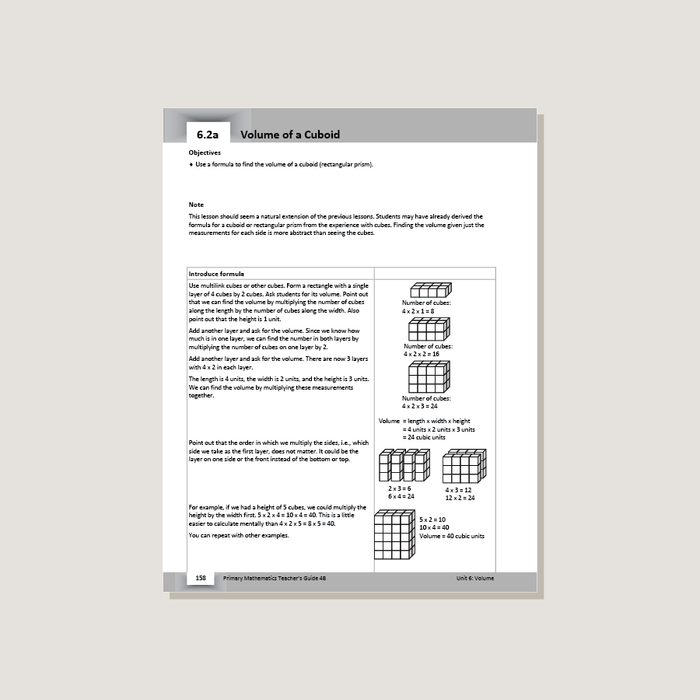 Primary Mathematics U.S. Edition Teacher's Guide 4B