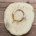 Quill and Goose 14K Gold Filled Bracelet - Mini Matte Ivory
