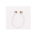Quill and Goose 14K Gold Filled Bracelet - Mini Opaque White