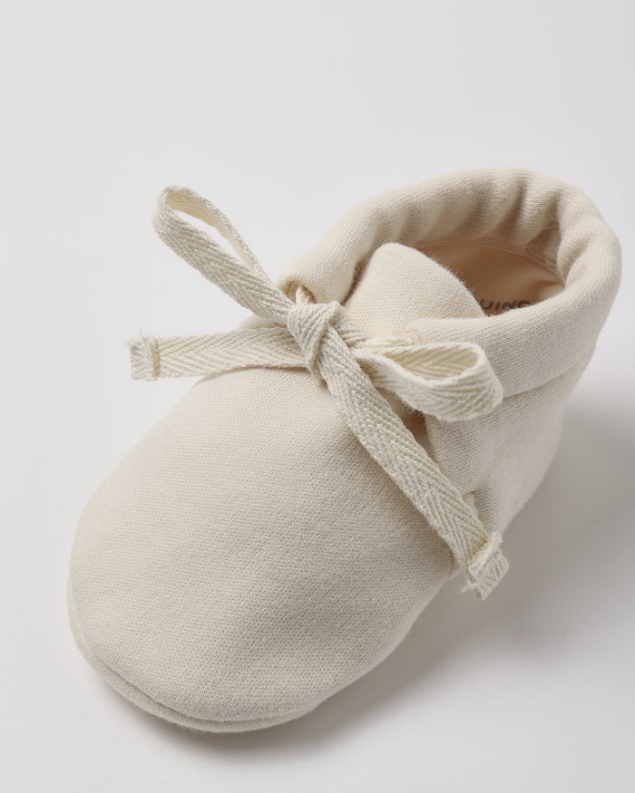 Quincy Mae Baby Booties - Natural