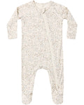 Quincy Mae Bamboo Zip Footie - Bloom