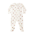 Quincy Mae Bamboo Zip Footie - Pumpkins