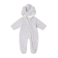 Quincy Mae Bear Jumpsuit - Frost