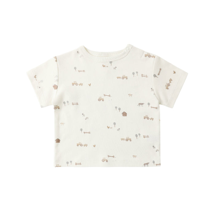 Quincy Mae Boxy Tee - Farm