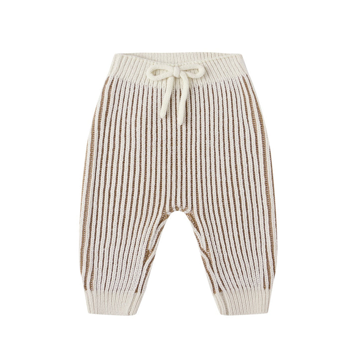 Quincy Mae Chunky Knit Pant - Gold