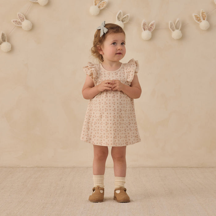 Quincy Mae Flutter Dress - Strawberries