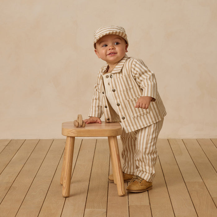 Quincy Mae Grayson Pant - Gold Pinstripe