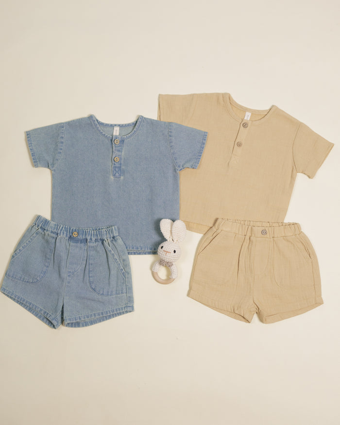 Quincy Mae Henry Top - Chambray