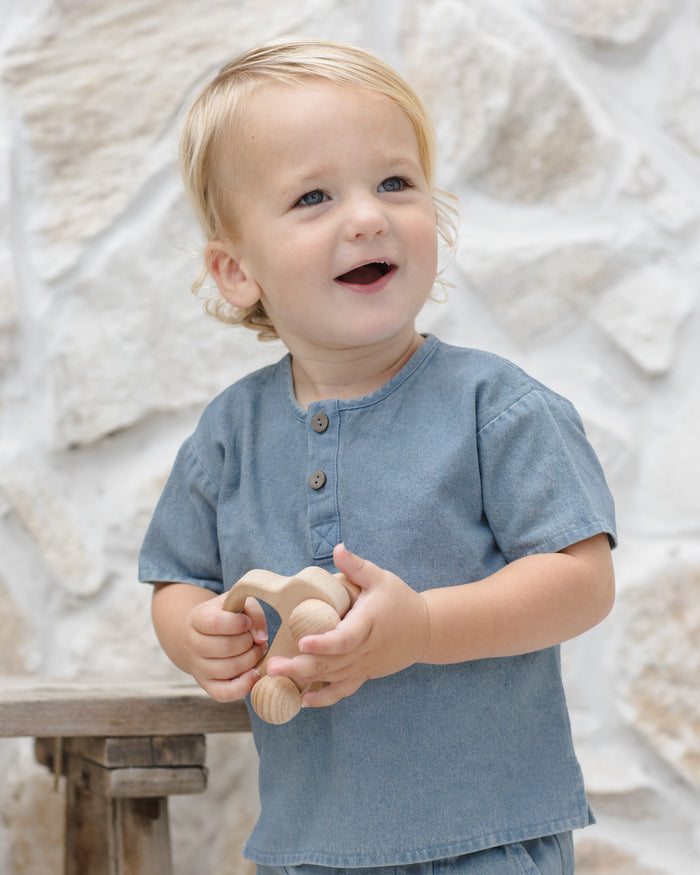 Quincy Mae Henry Top - Chambray