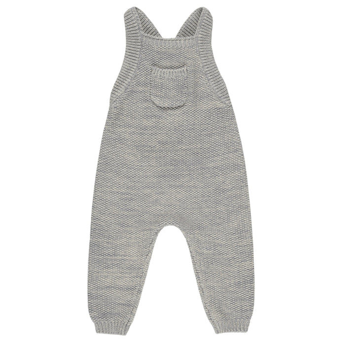 Quincy Mae Knit Overall - Heathered Blue